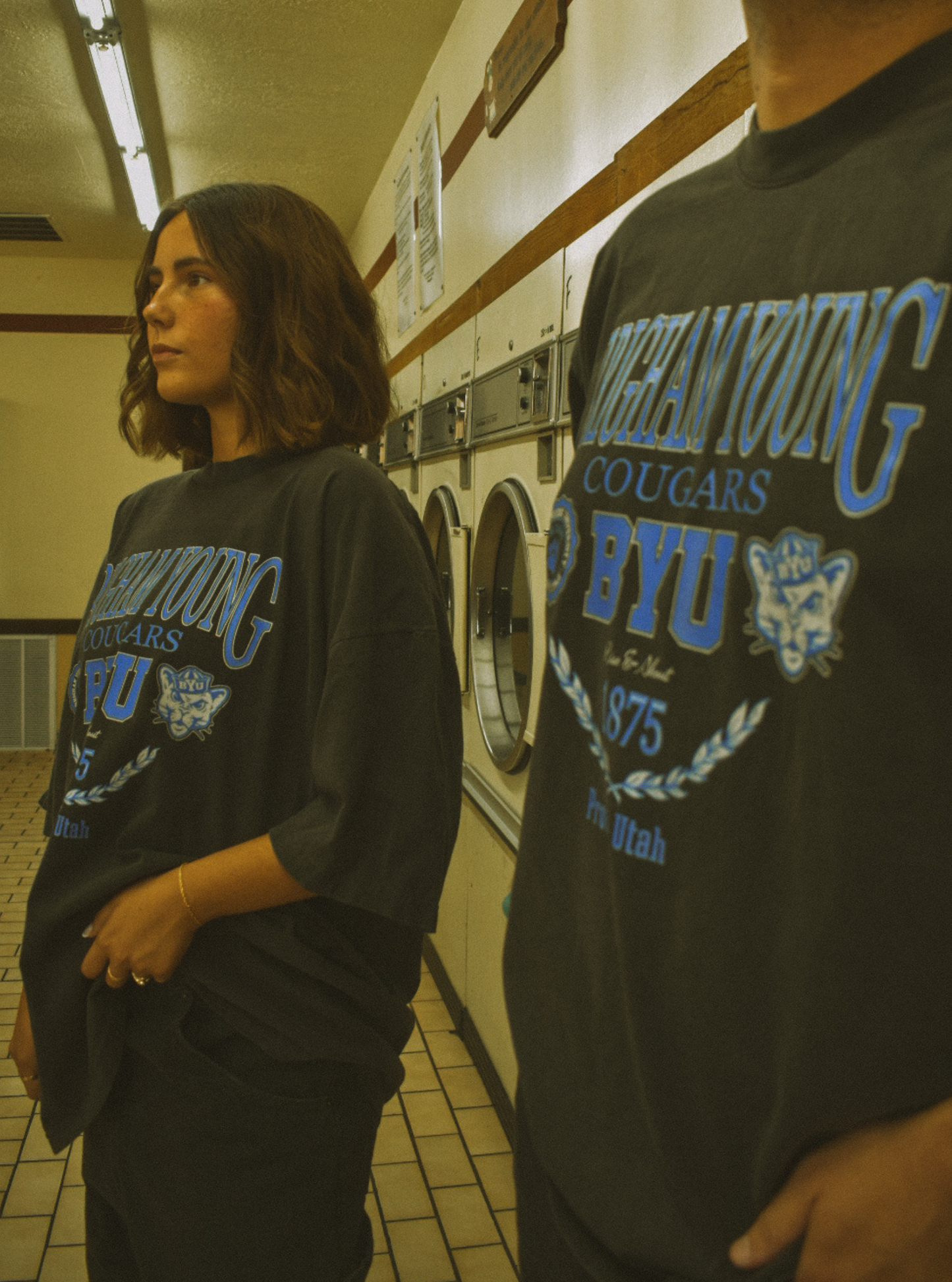 BYU - Vintage Black Tee