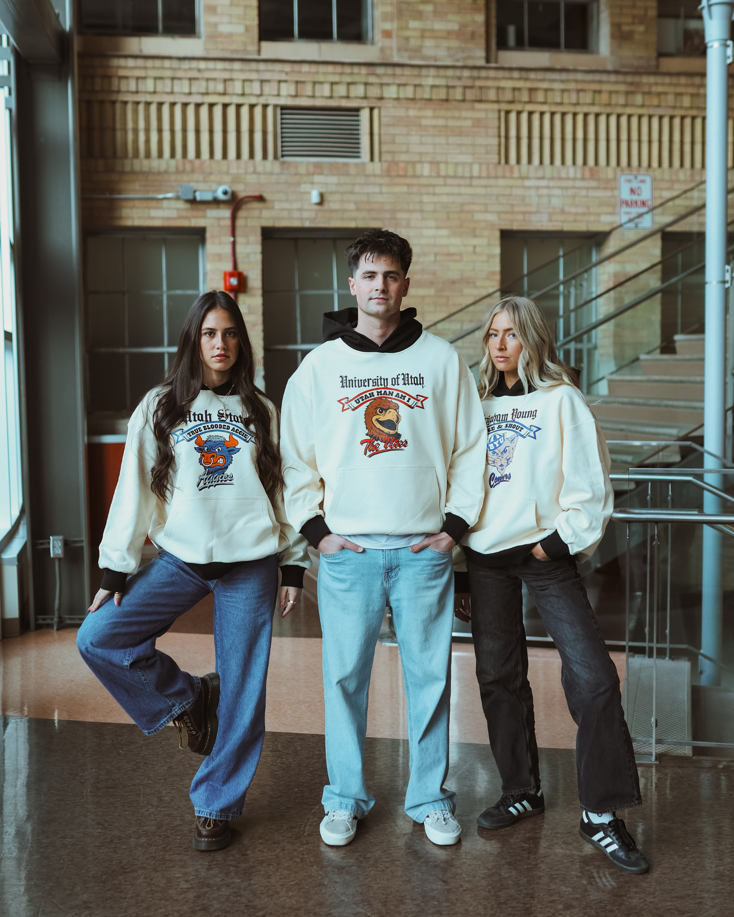 BYU - Color Block - Mascot Hoodie