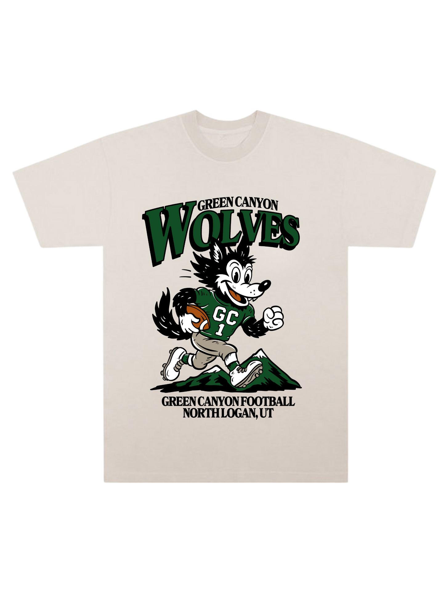 Green Canyon Football Tee