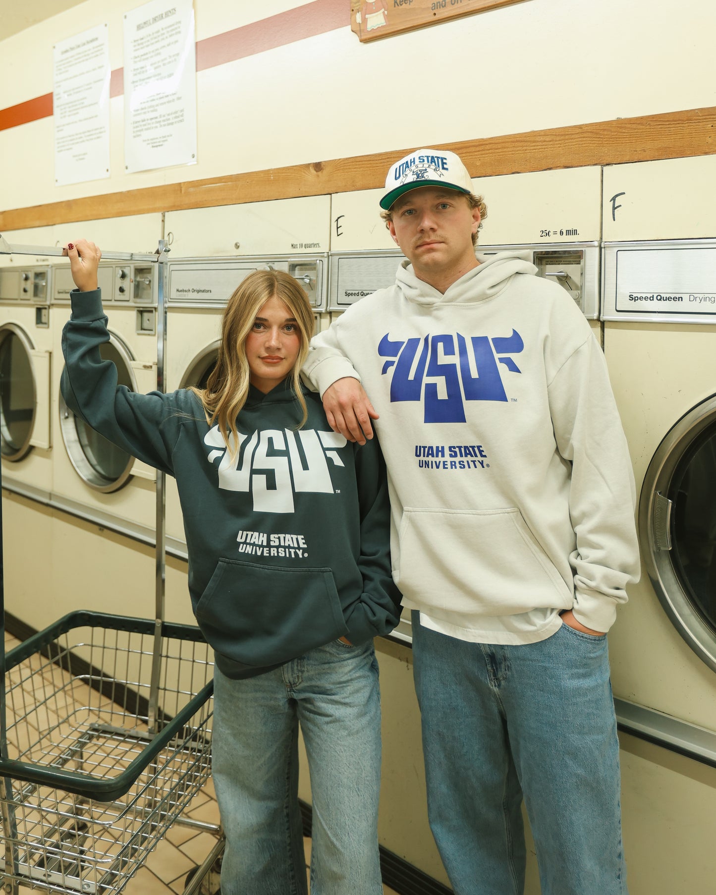 Utah State - Horns Hoodie - Gray