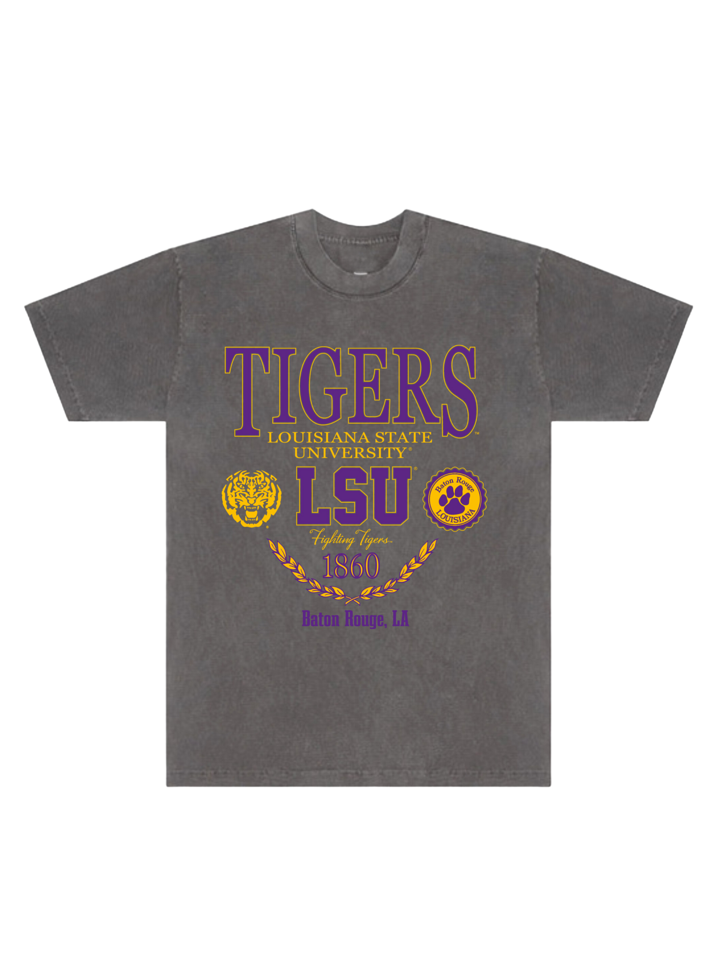 LSU - Vtg Black Tee