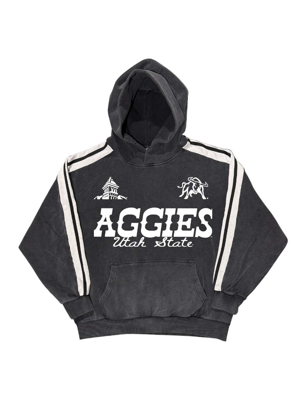 USU - Striped Hoodie - Western
