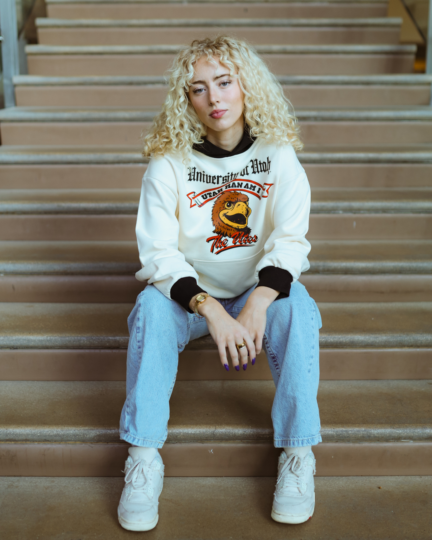 Utah - Color Block - Mascot Hoodie