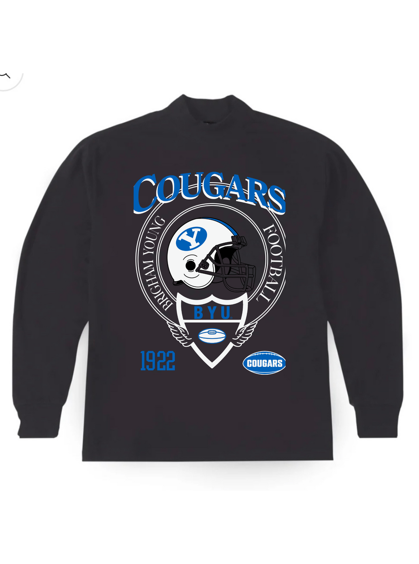 BYU - Helmet Mock Long Sleeve