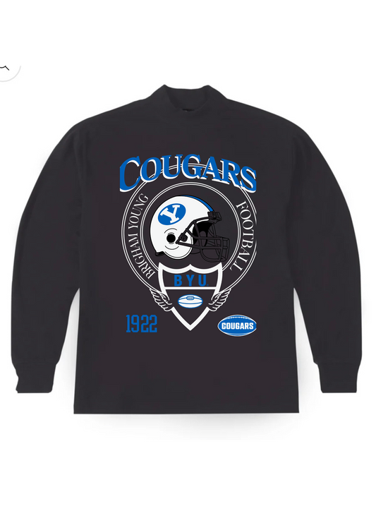 BYU - Helmet Mock Long Sleeve