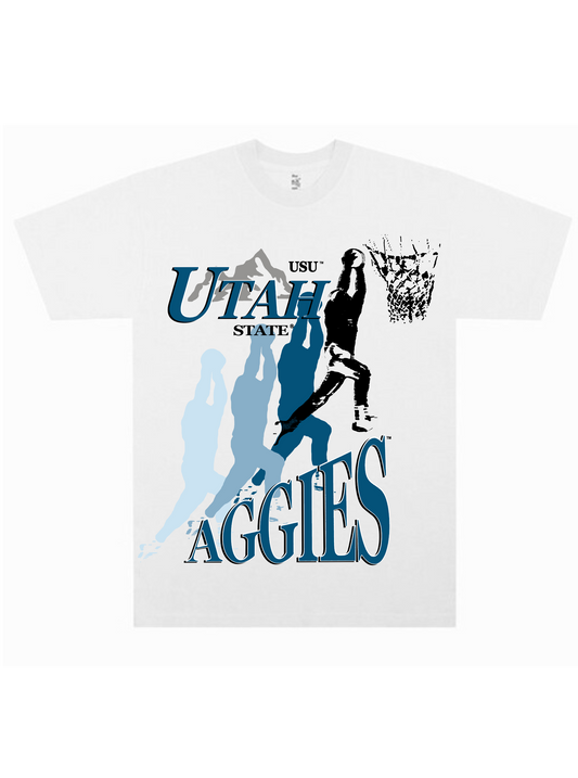 USU - Vintage Hoops Tee