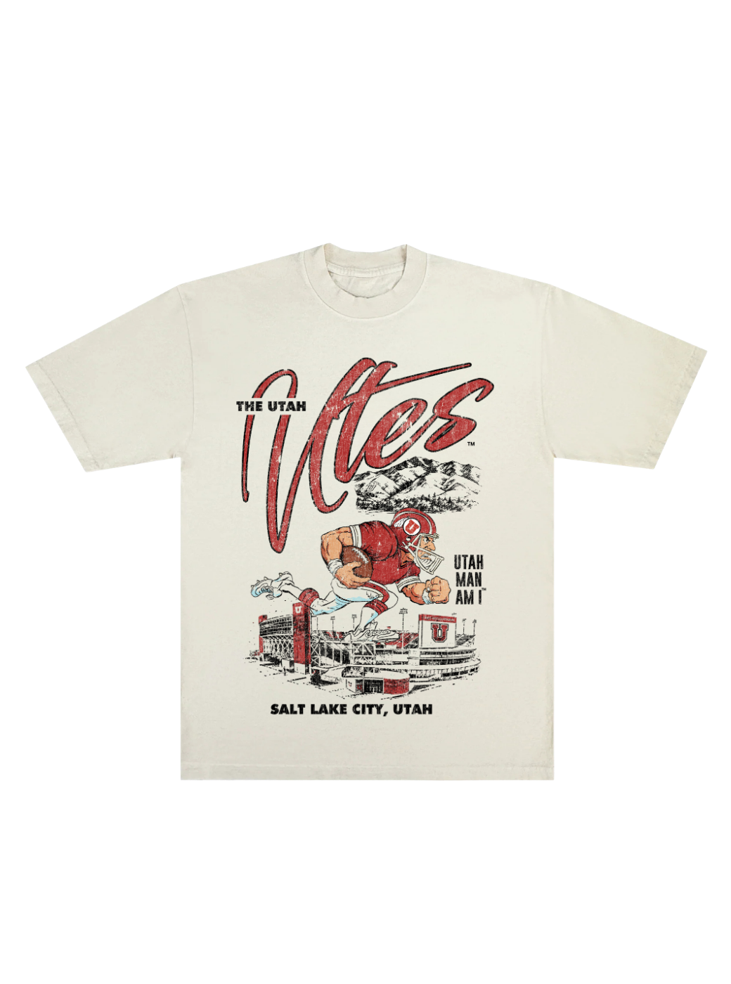 Utah Football Man - Creme Tee
