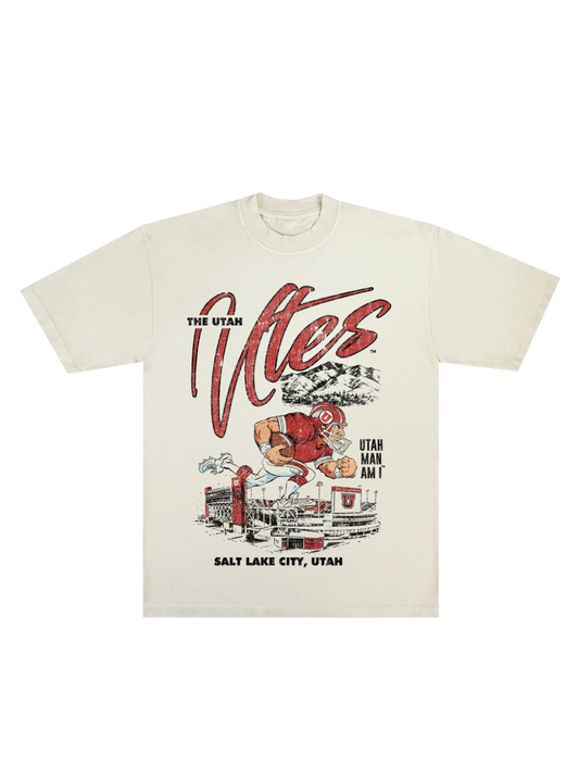 Utah Football Man - Creme Tee