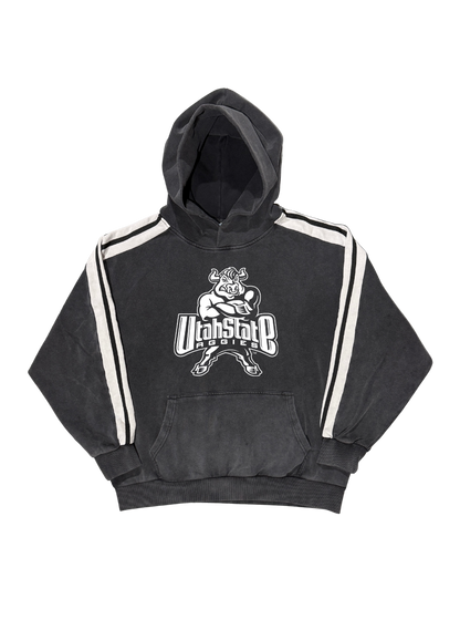 USU - Striped Hoodie - 2000s Bull