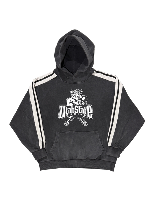 USU - Striped Hoodie - 2000s Bull