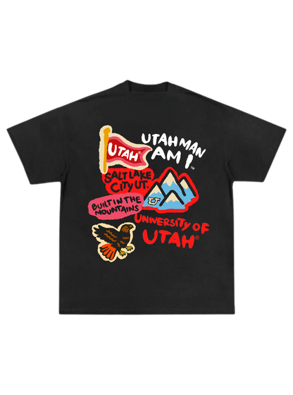 Utah Utes - Paint Tee