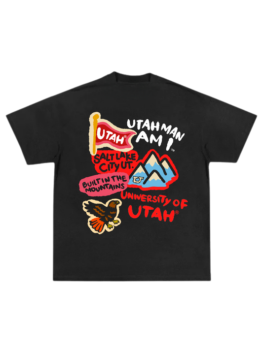Utah Utes - Paint Tee