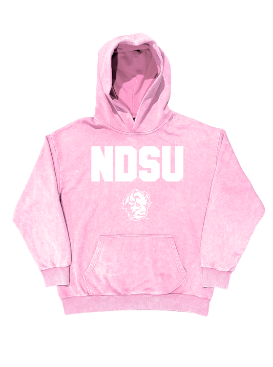 NDSU - Pink Varsity Block Hoodie