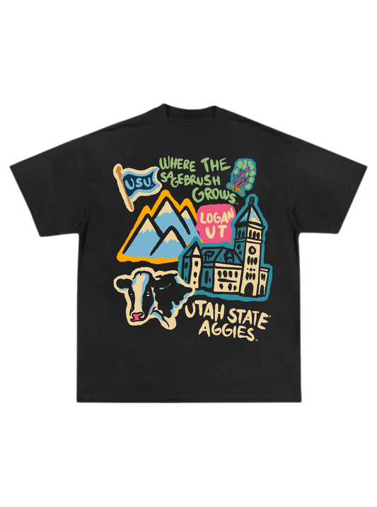 Utah State - Paint Tee