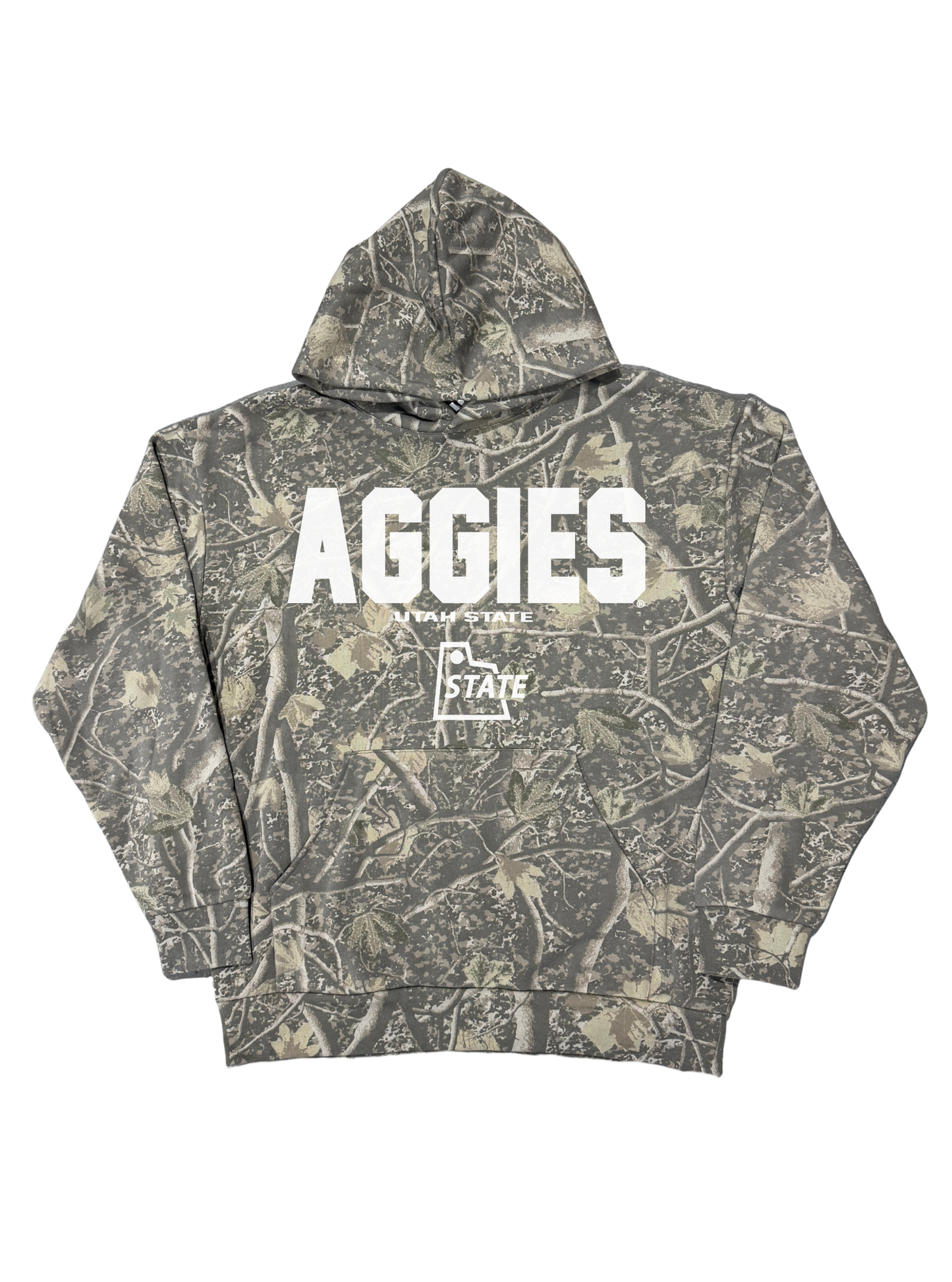 USU - Camo Varsity Block Hoodie