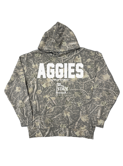 USU - Camo Varsity Block Hoodie