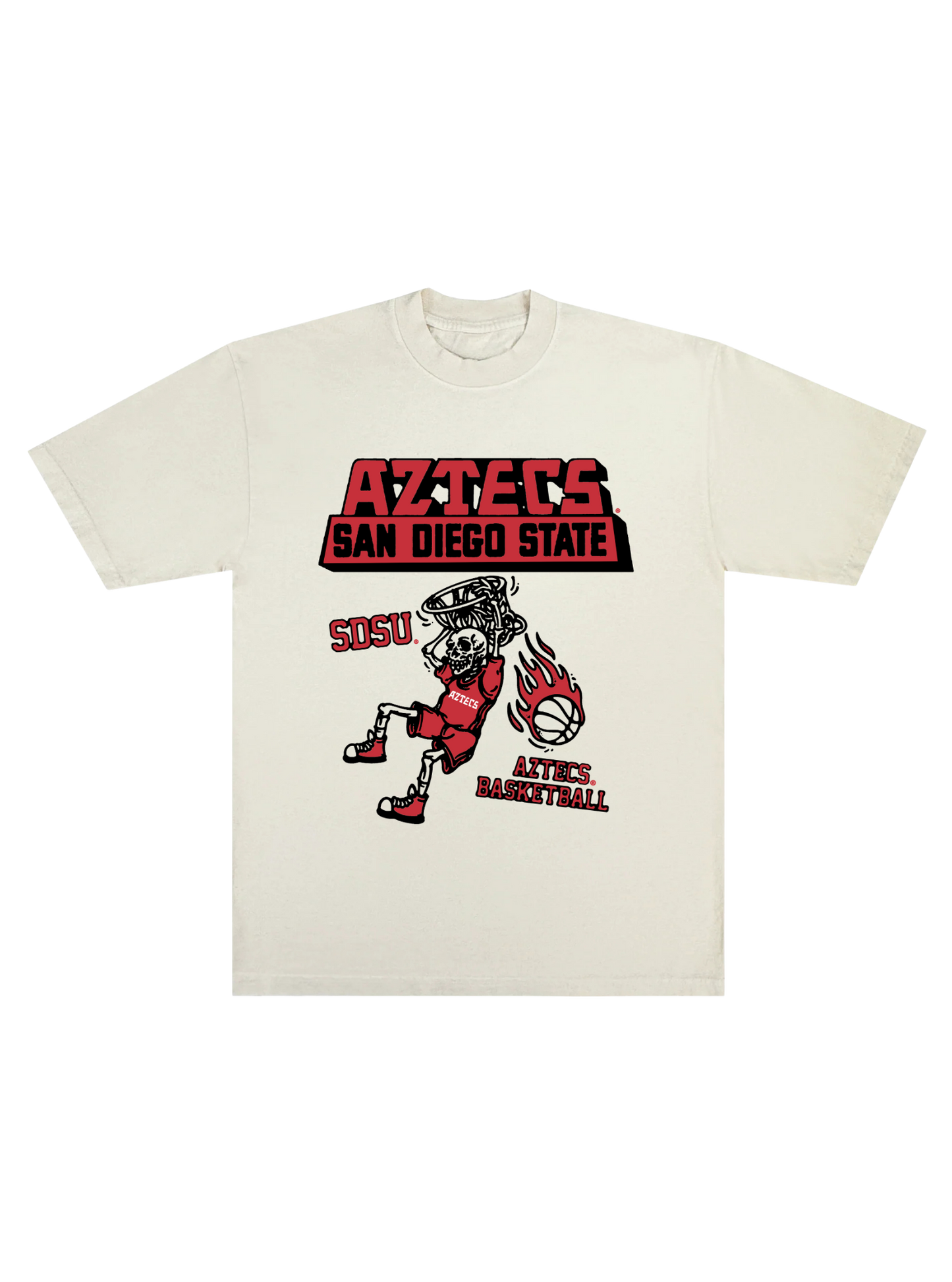 San Diego State - Skeleton Hoops Tee