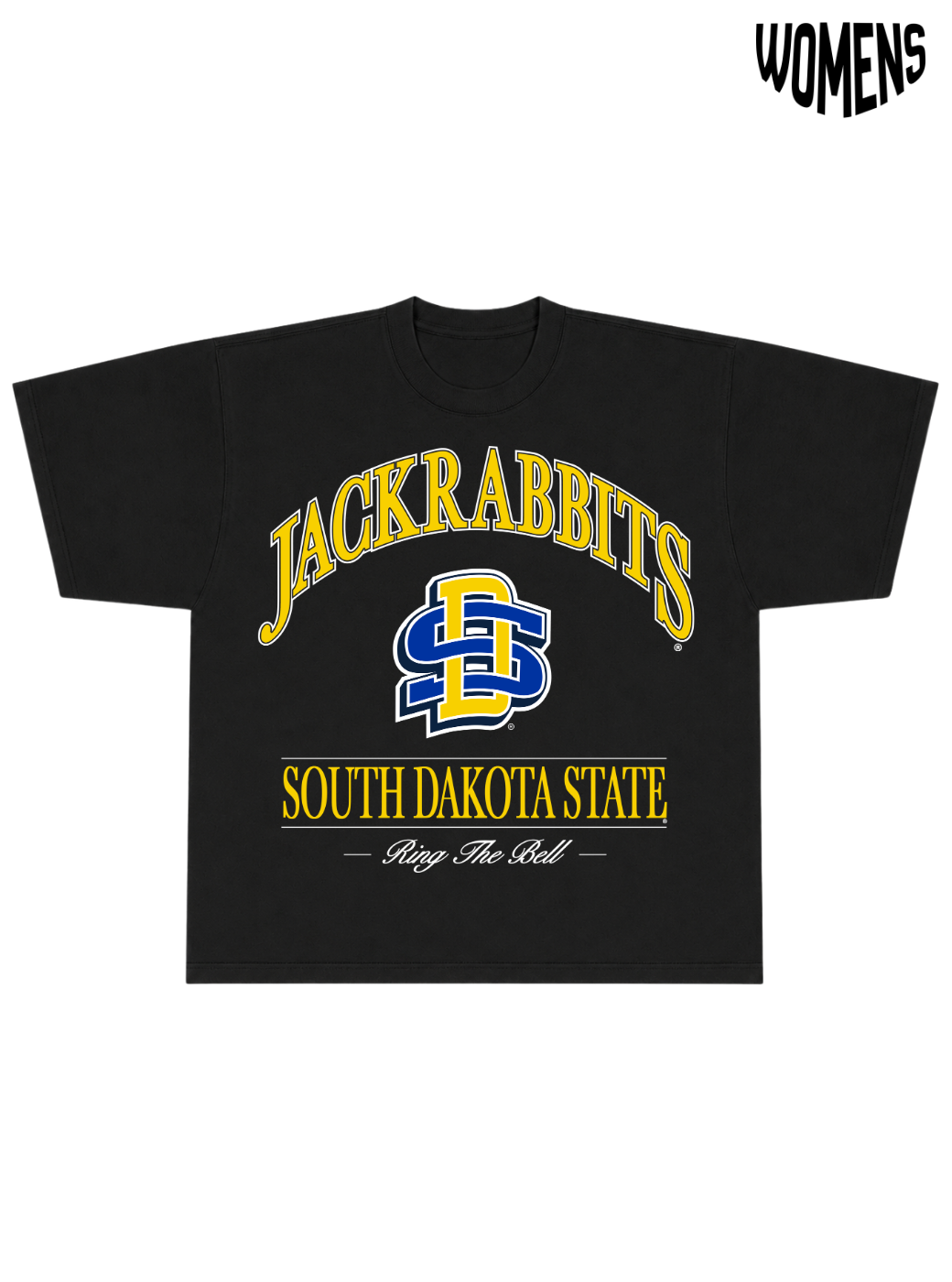 South Dakota Vtg Black Tee - Womens