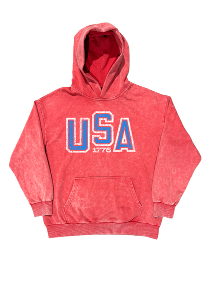 USA Classic Hoodie - Red