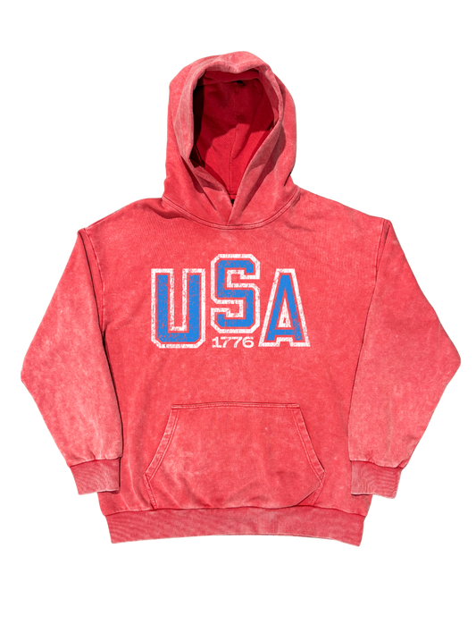 USA Classic Hoodie - Red