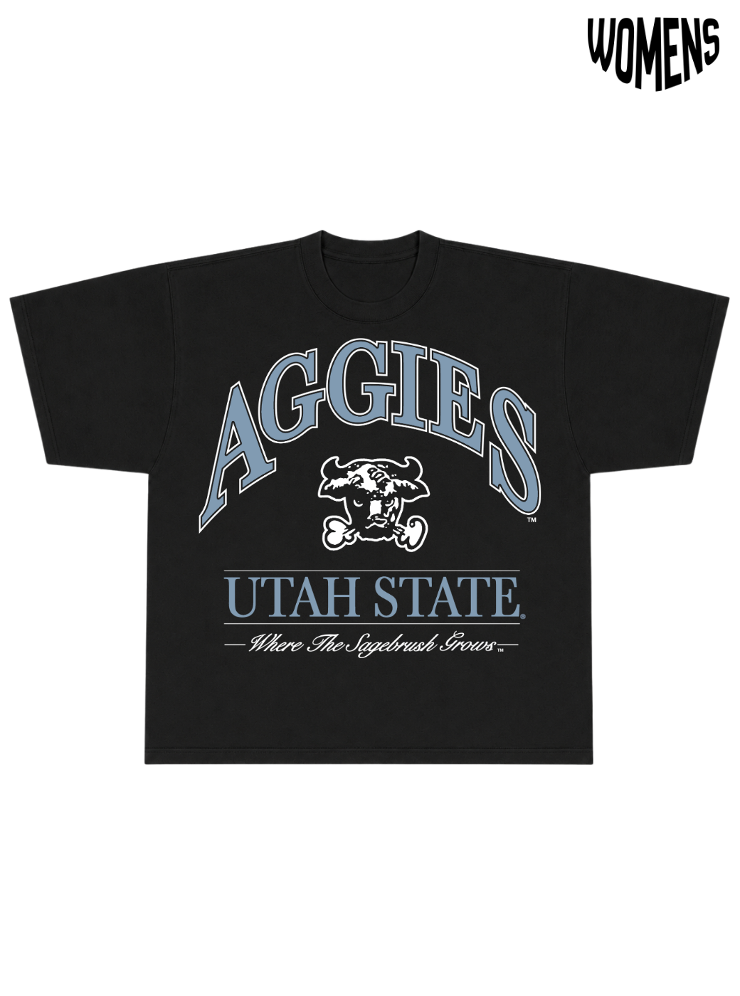 USU Vtg Black Tee - Womens
