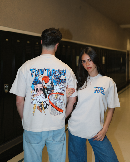 USU - Flyin Hoops Tee