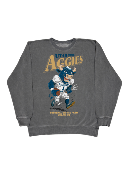 USU - Big Blue Football Crewneck