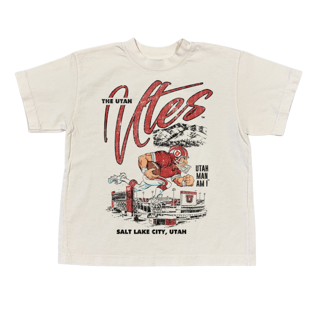 Youth Utah Football Man Tee