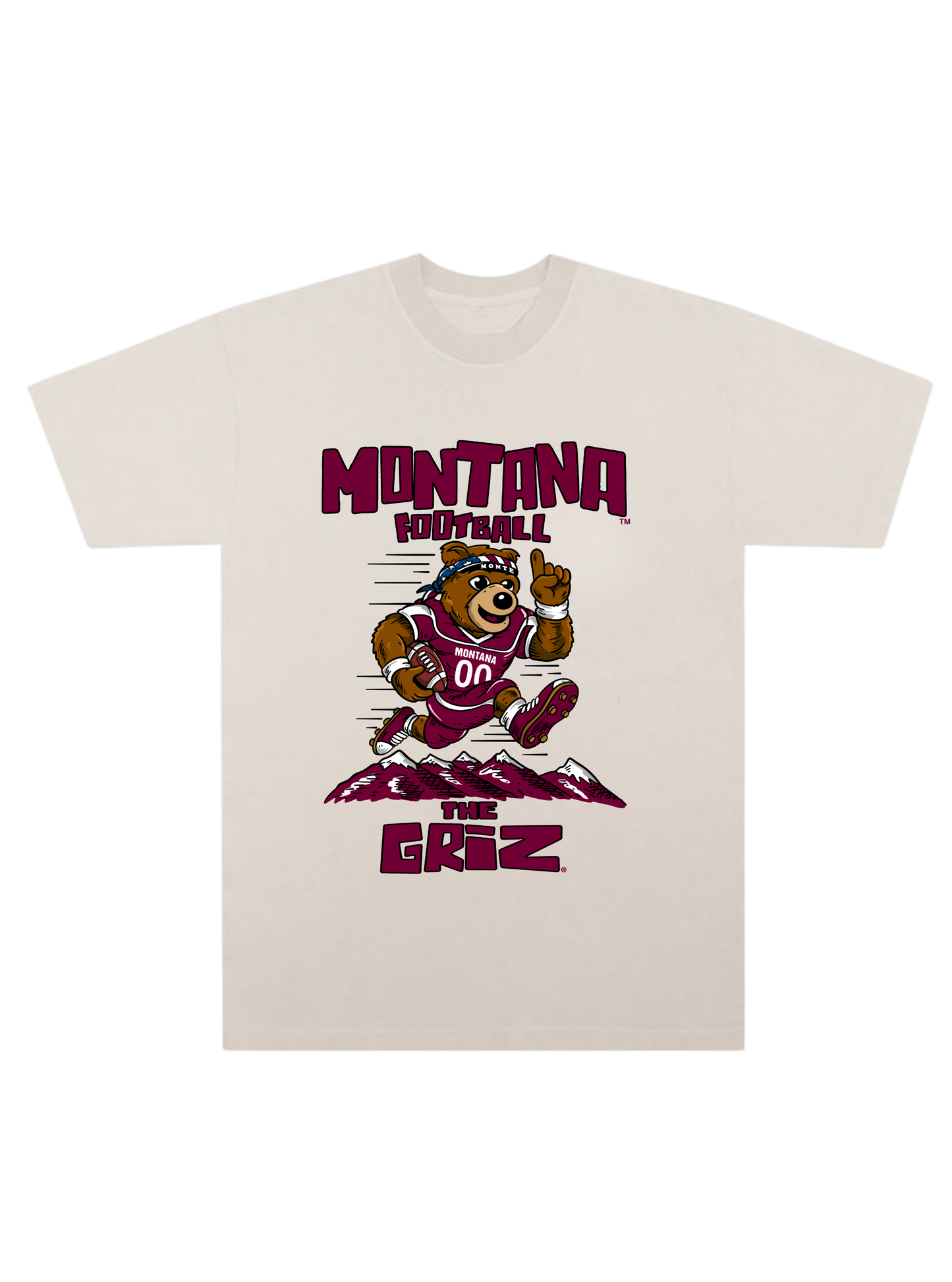 Montana - Monte Football Tee Creme