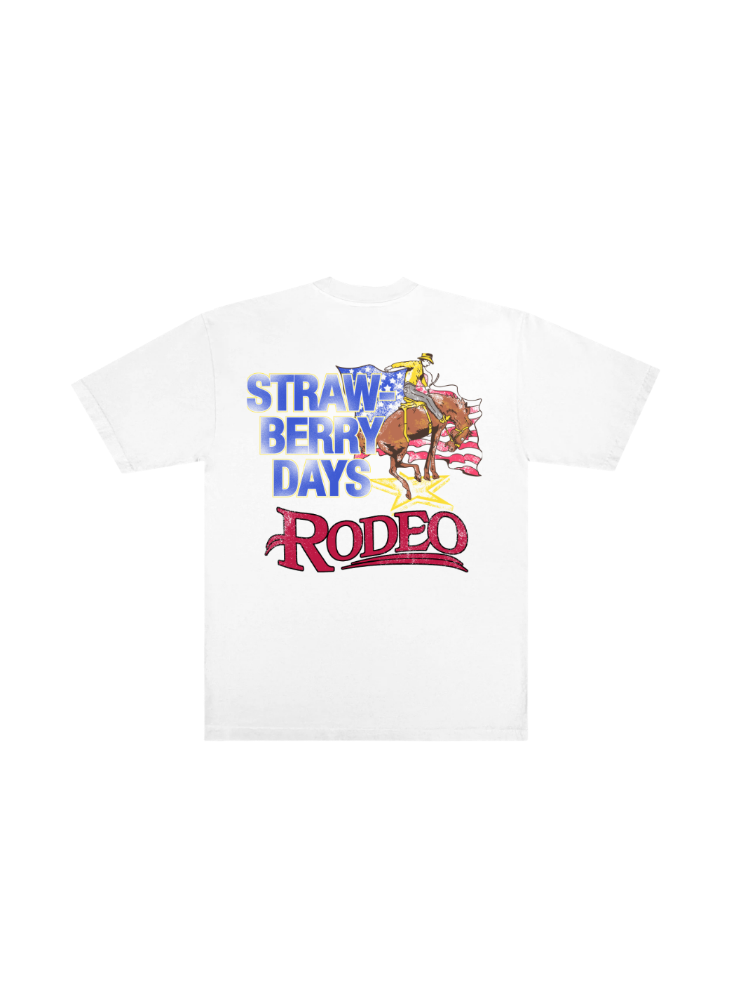Strawberry Days Rodeo Flag Tee