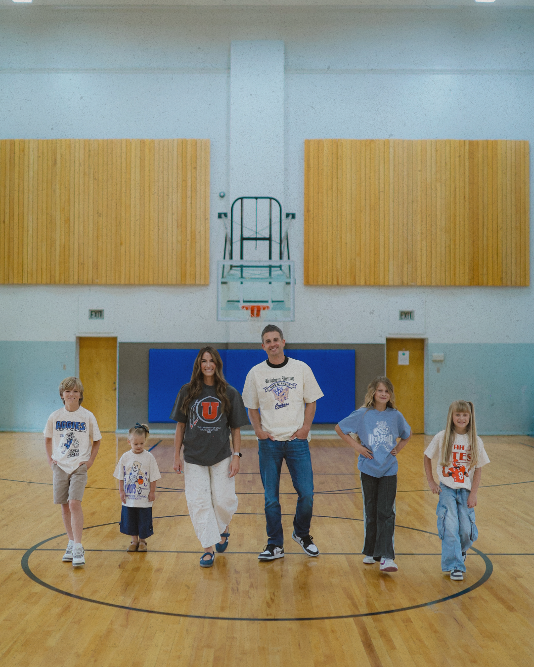 Youth Cougs Hoops Tee