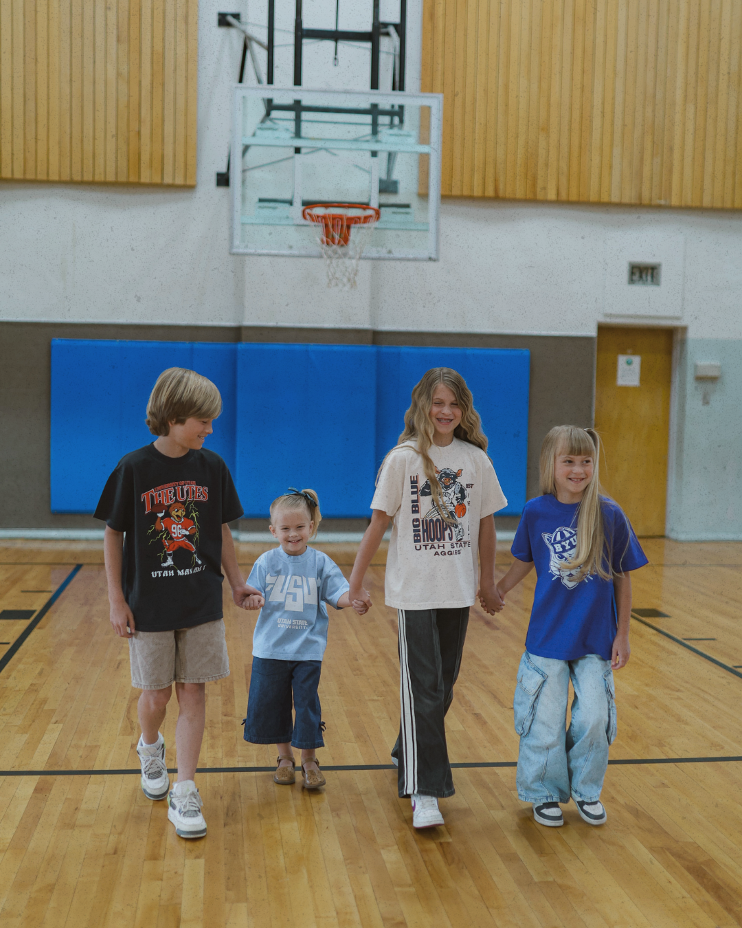 Youth Swoop Football Tee