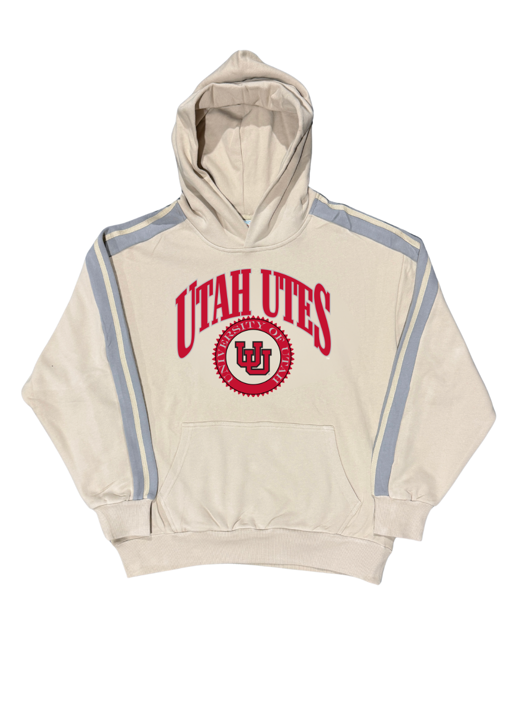 Utah - Collegiate Stripe Hoodie