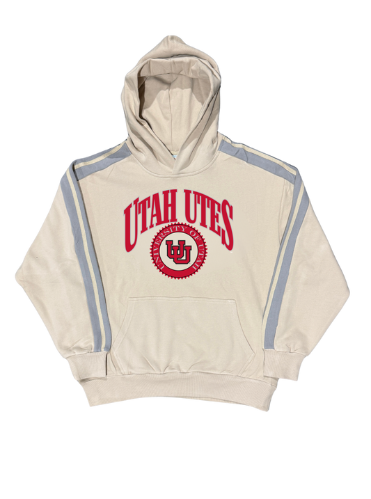 Utah - Collegiate Stripe Hoodie