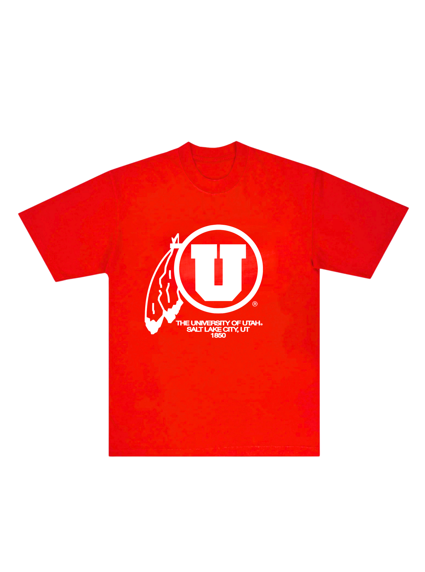 Utah Utes - Drum & Feather Tee - Red