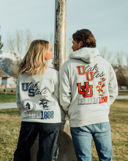 Utah - Utes Hoodie - Gray