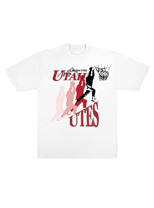 Utah Utes - Vintage Hoops Tee