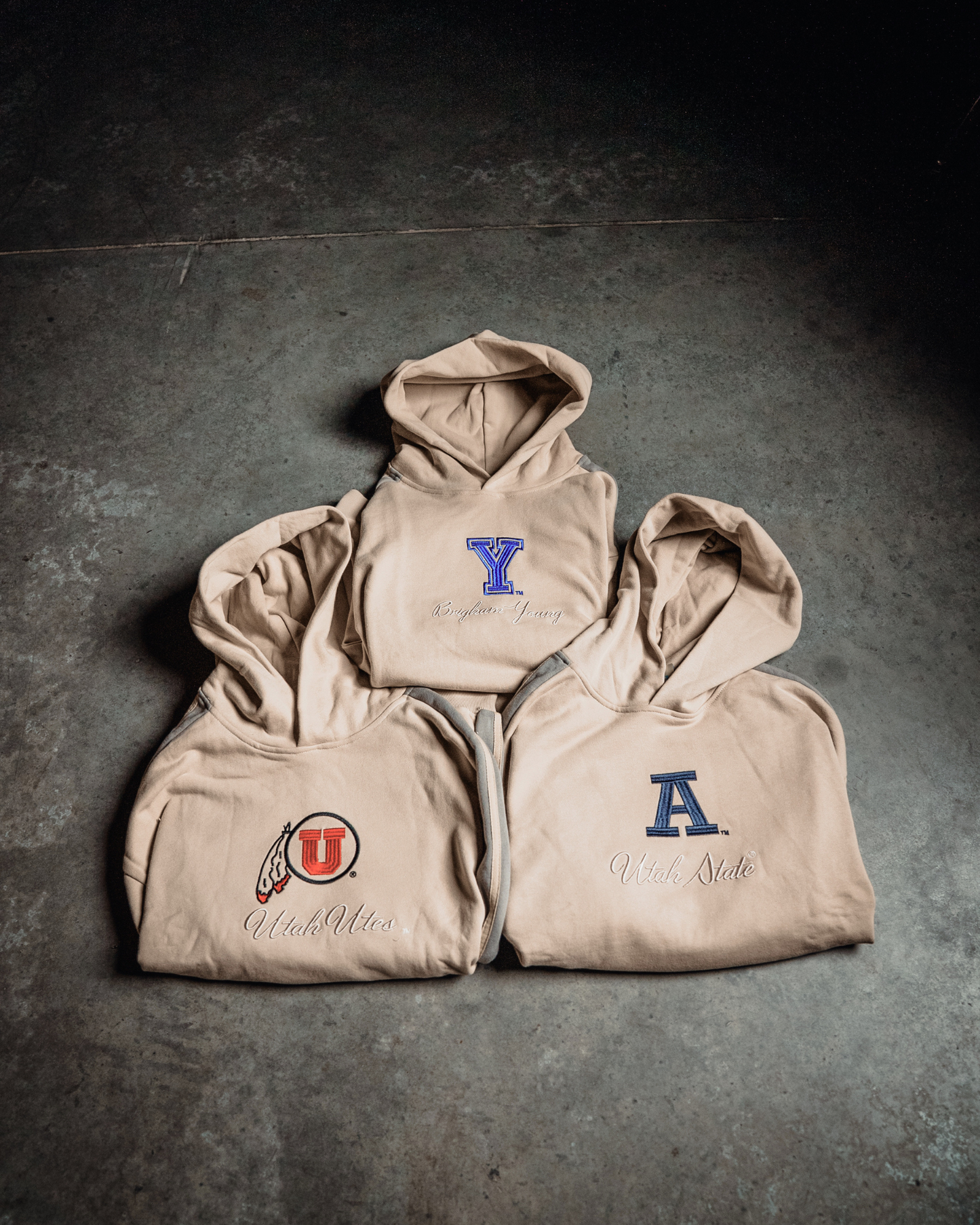 BYU - Striped Stitch Hoodie