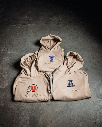 BYU - Striped Stitch Hoodie