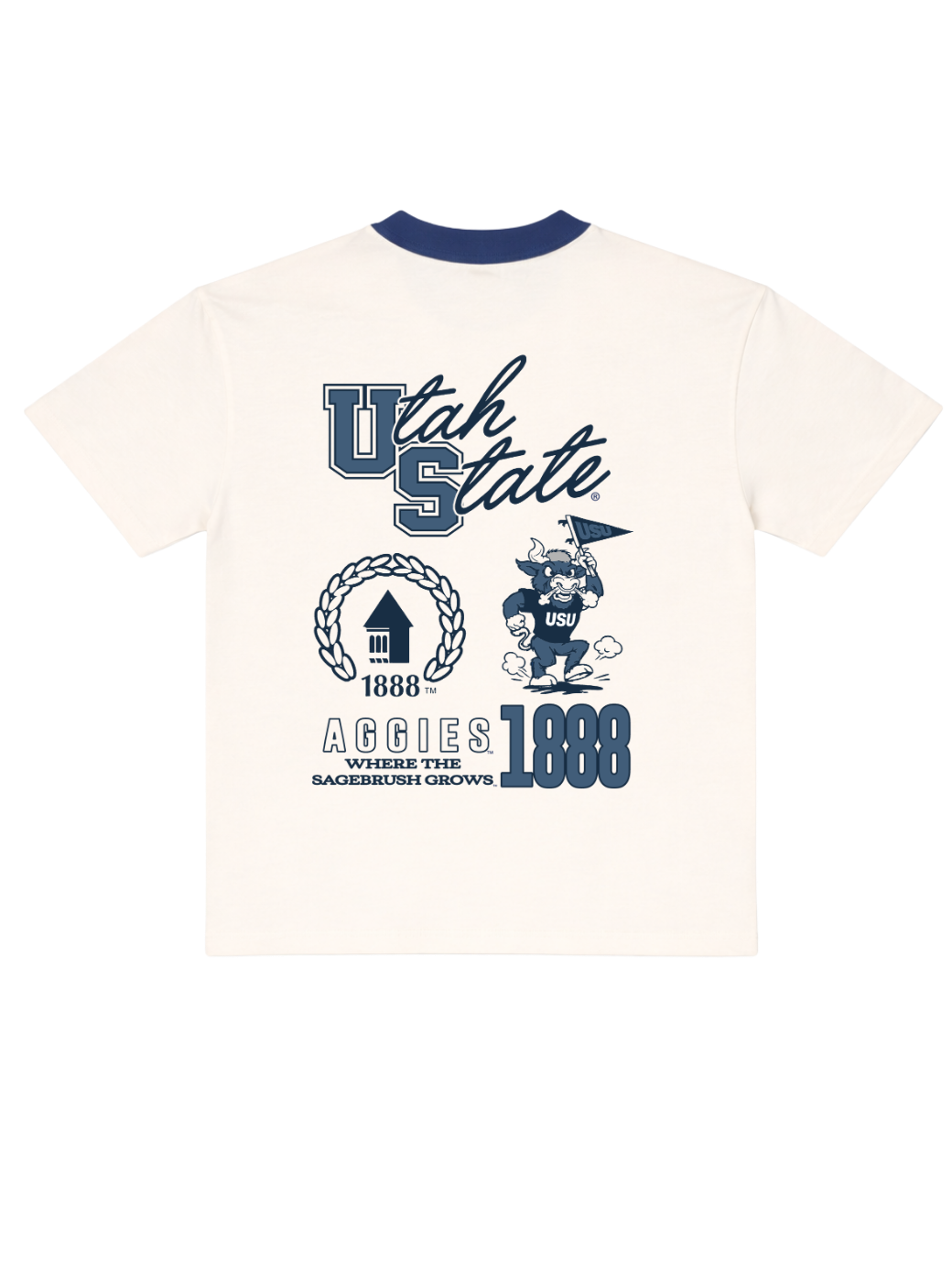 USU - Aggies Ringer Tee