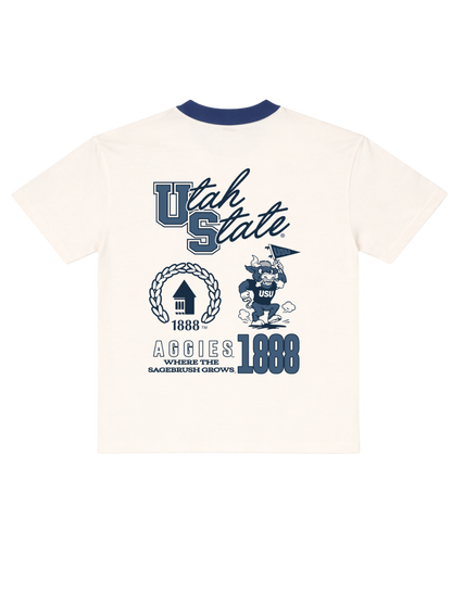USU - Aggies Ringer Tee