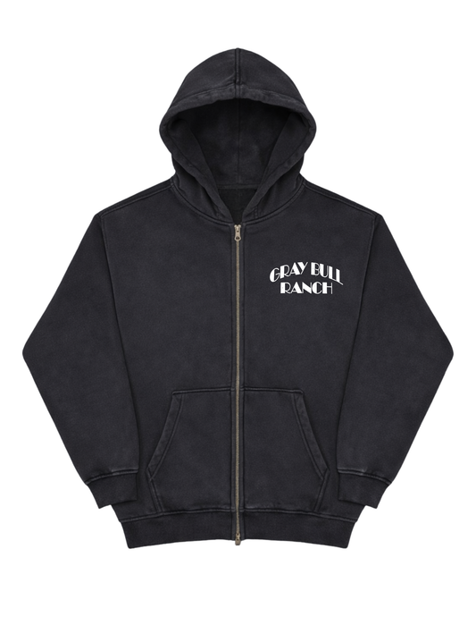 Gray Bull Ranch -  Classic Zip - Black