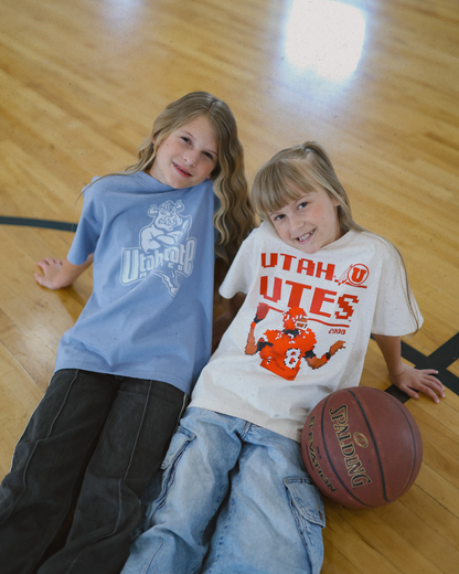 USU - Blue - Youth 2000's Bull Tee