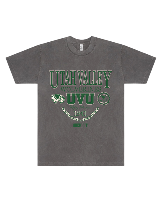 Utah Valley - Vintage Black Tee