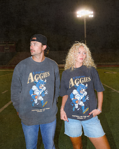 USU - Big Blue Football Crewneck