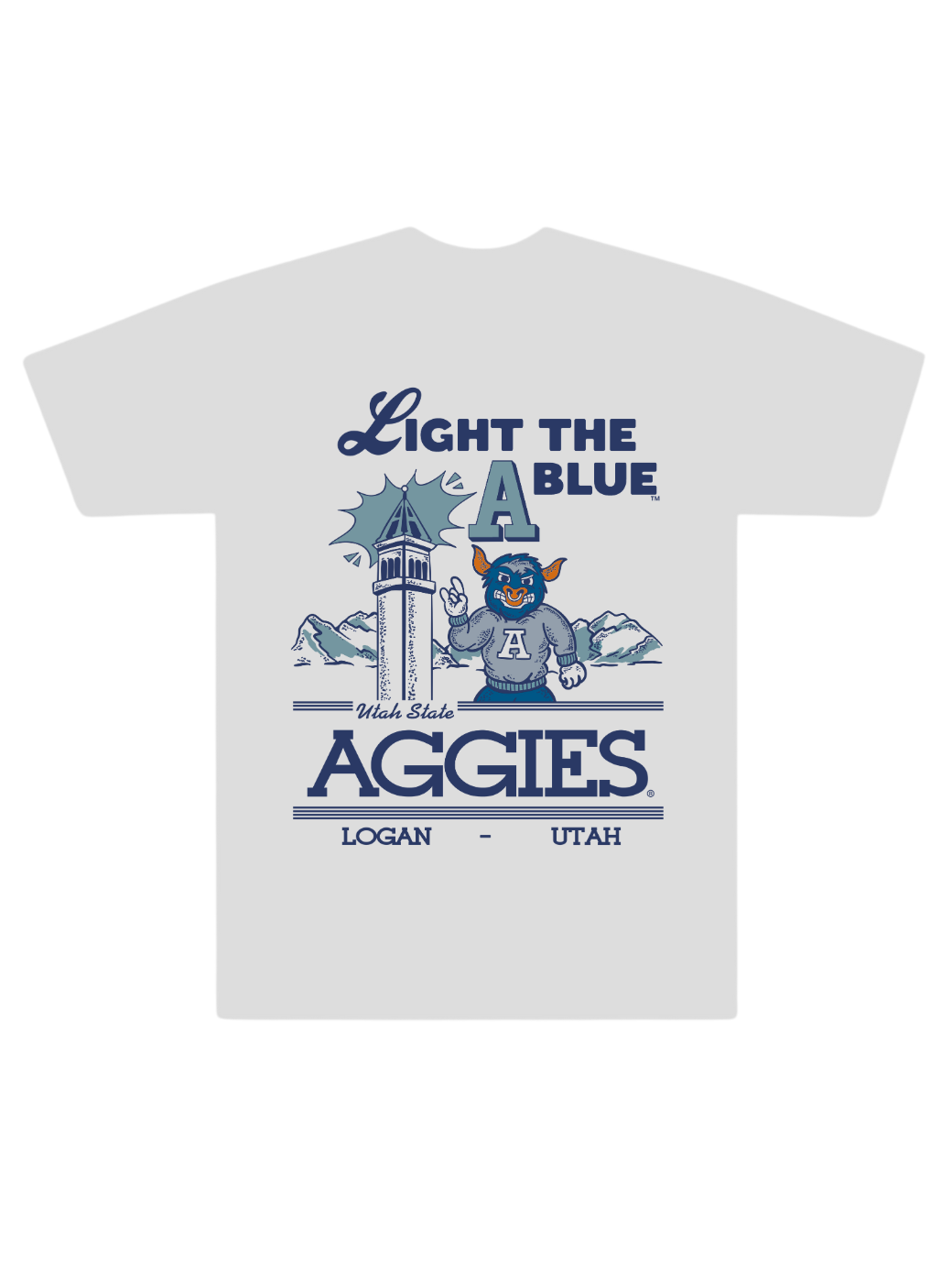 Utah State - Light the A Tee (Blue A Collective)