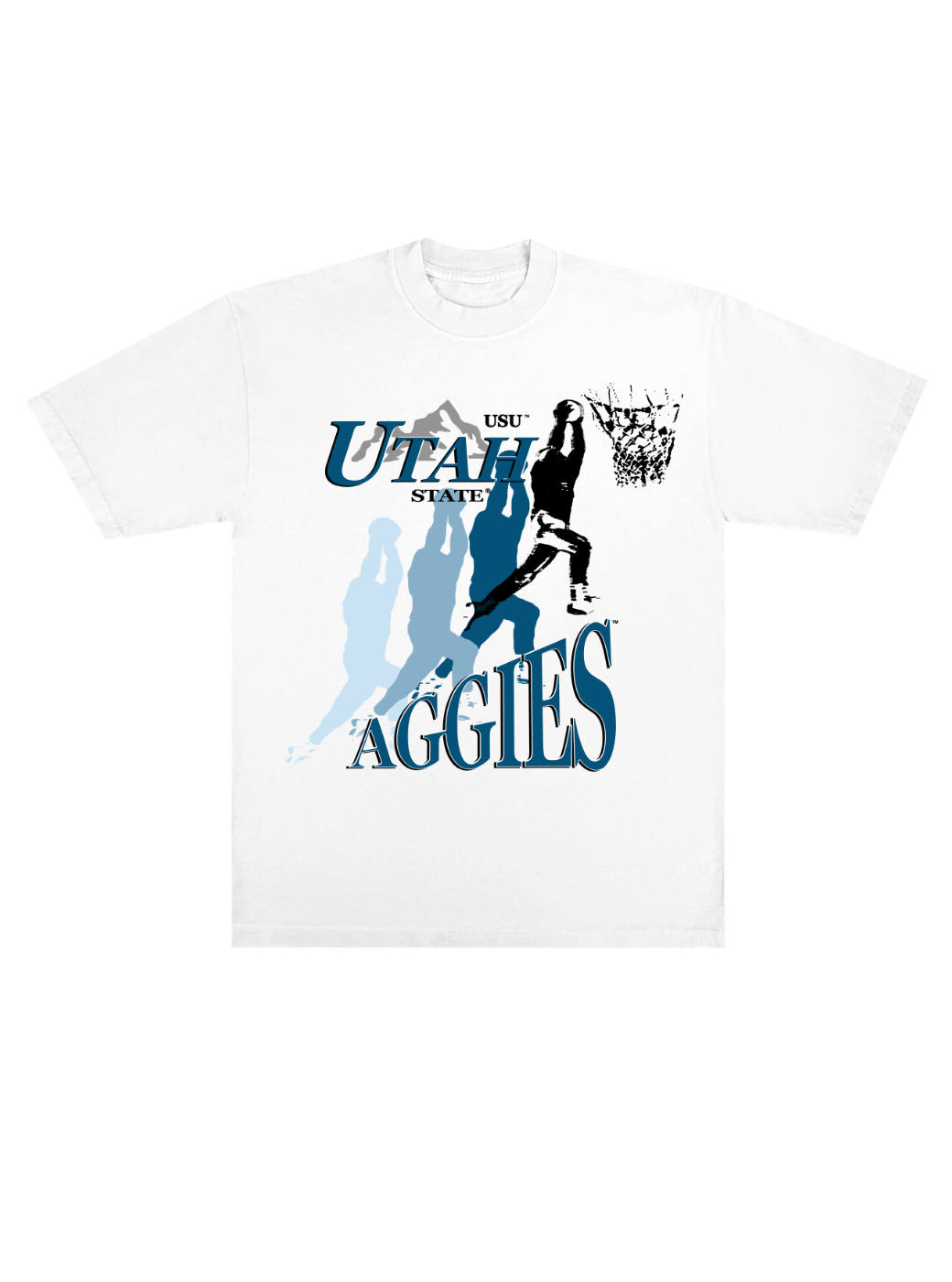 USU - Vintage Hoops Tee