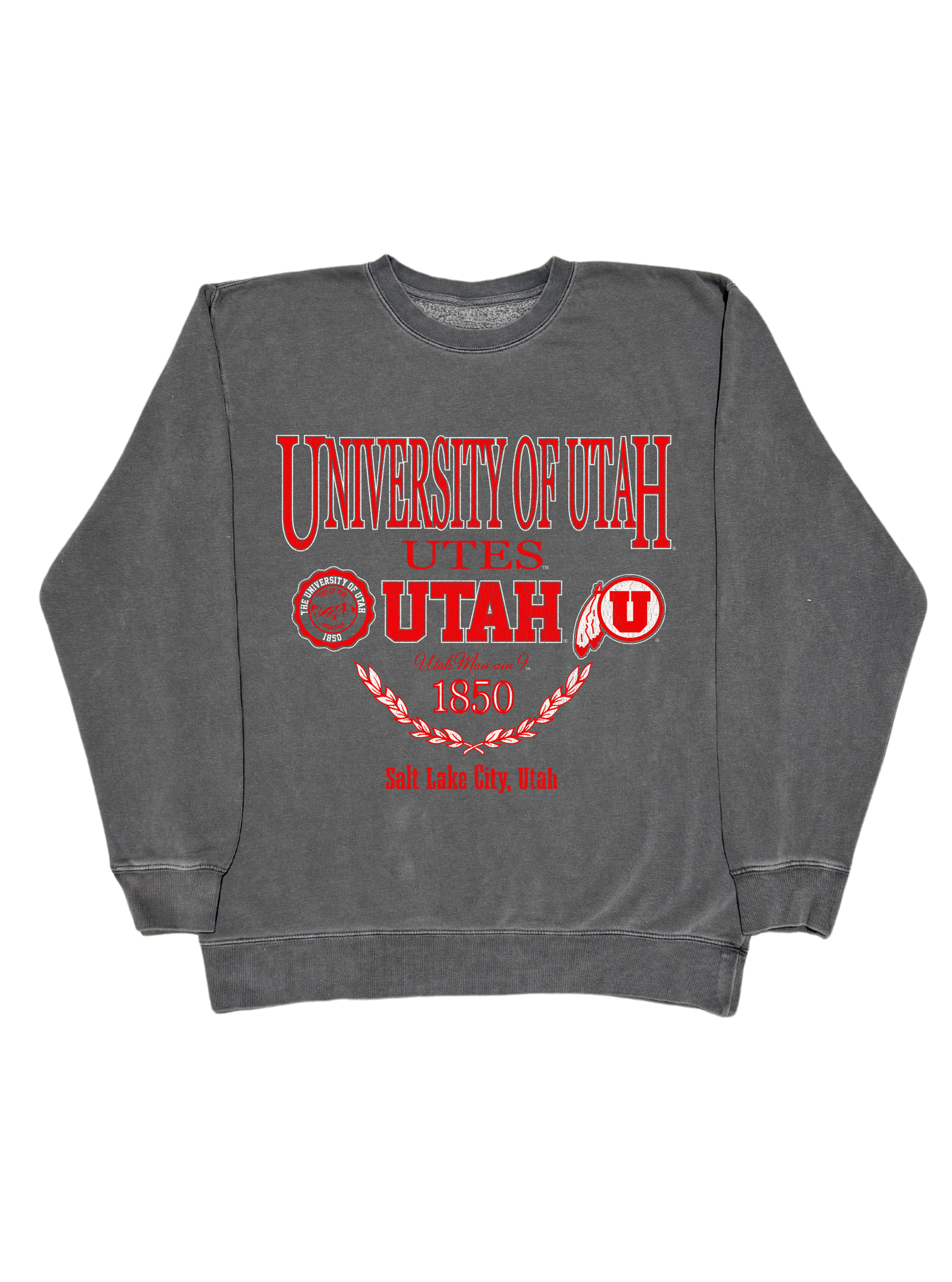 Utes - Vintage Black Crewneck