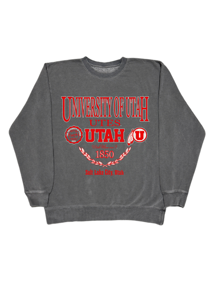 Utes - Vintage Black Crewneck