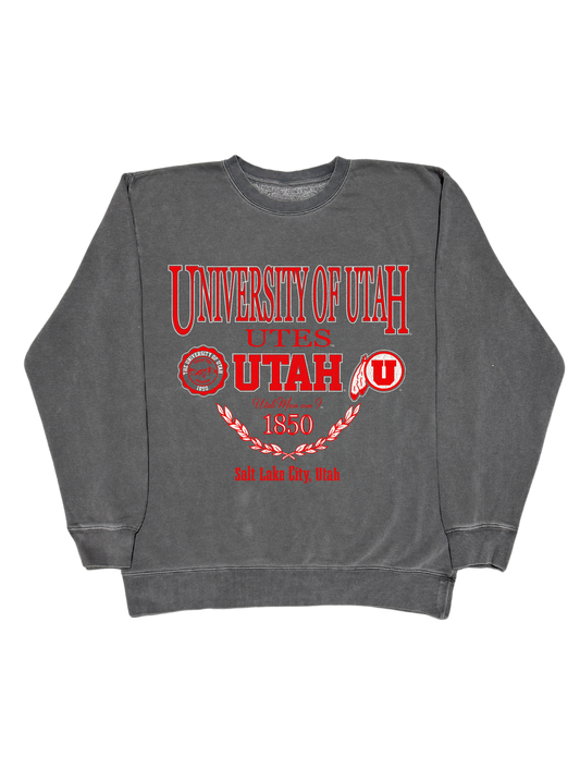 Utes - Vintage Black Crewneck